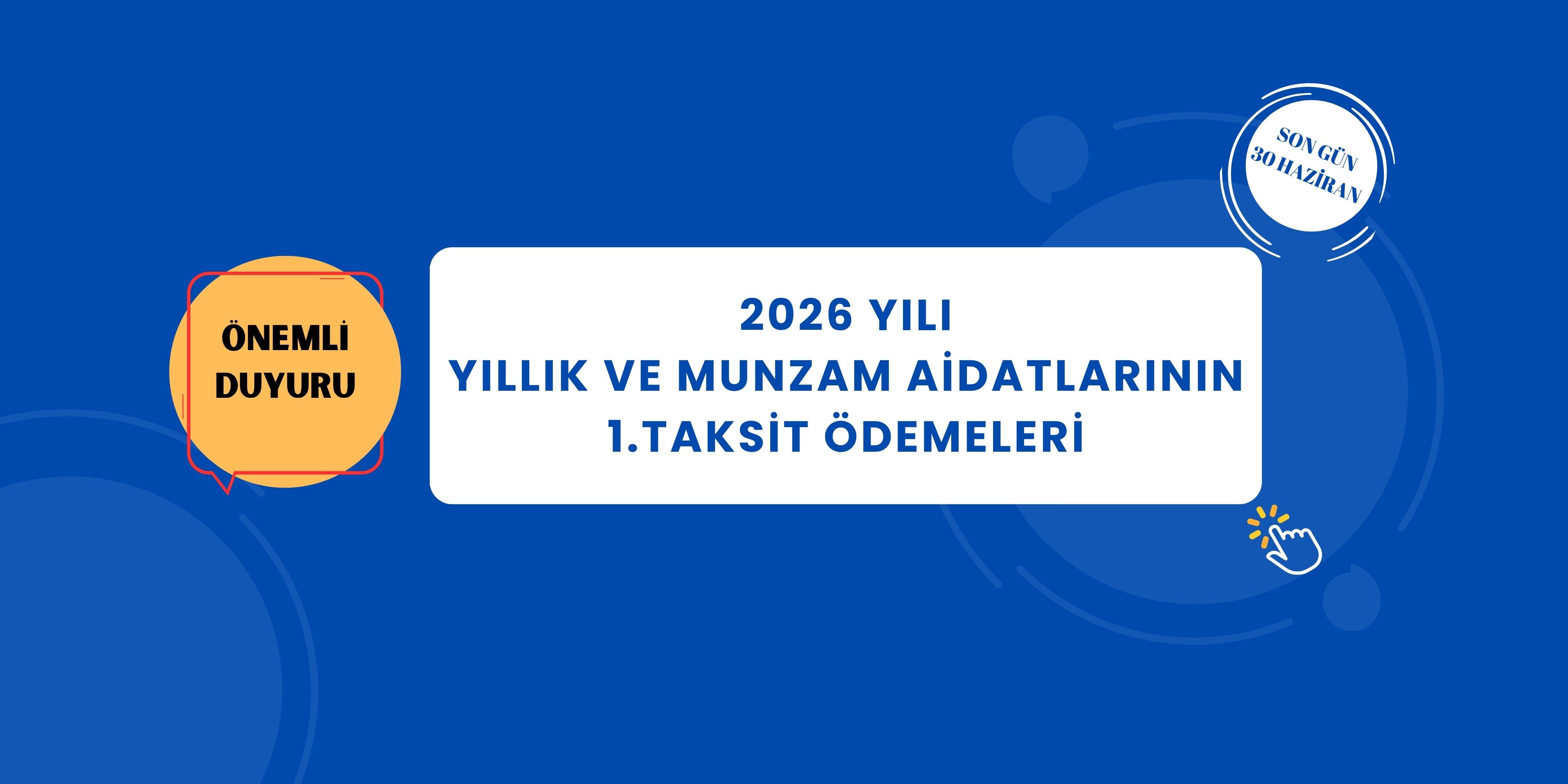 2026 Yılı Aidat Bilgilendirmesi
